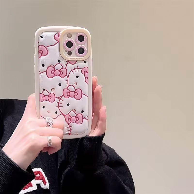 Cute Hello Kitty Silicone Case Suitable for iPhone 15 Series - Dragon - mrj